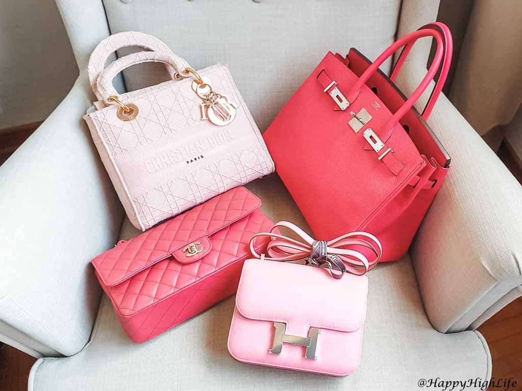 Pink Luxury Bags collection: Hermes Chanel Dior - Happy High Life